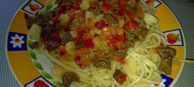 Мясной соус для домашней лапши