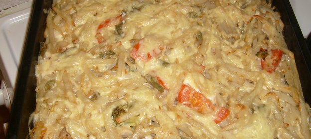 спагетти с креветками