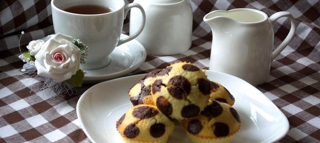 Кексы в горошках к чаю