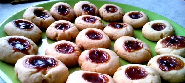 Быстрое печенье с вареньем