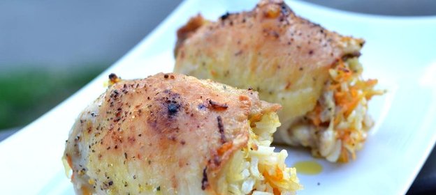 Фаршированные куриные бедра