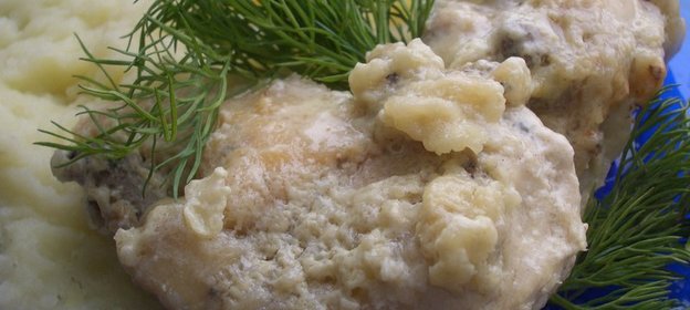 Курица Неженка в сметано-горчичном соусе