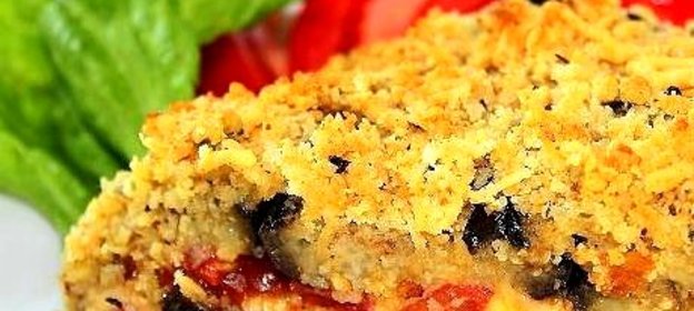 Запеканка из баклажанов с помидорами и сыром