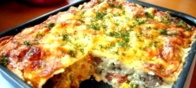Запеканка из пельменей