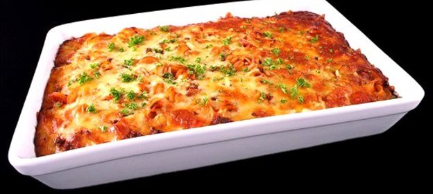 Макароны, запеченные с мясом