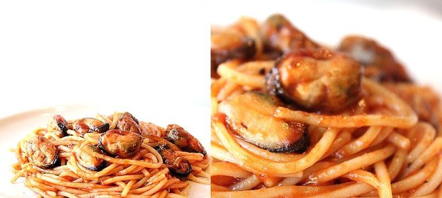 Спагетти с мидиями в томатном соусе