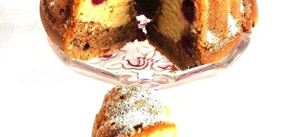 Вишнево-маковый кекс