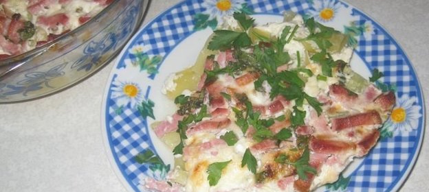 Запеканка с ветчиной