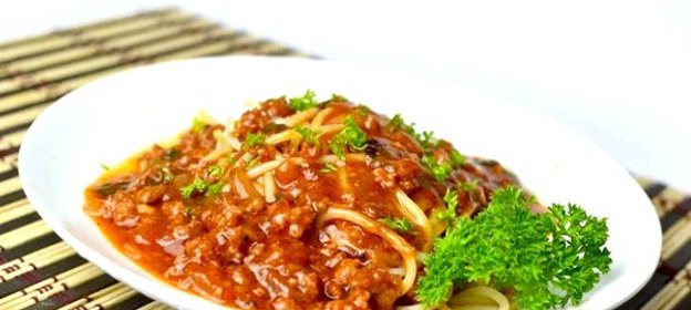 Спагетти с мясом