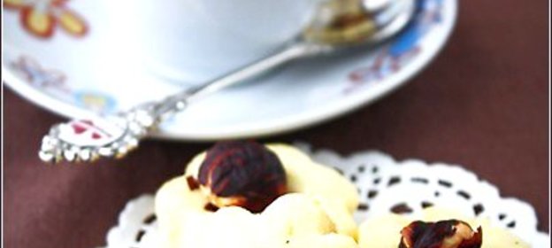 Лимонное печенье с фундуком