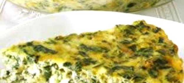 Творожная запеканка с сыром и зеленью