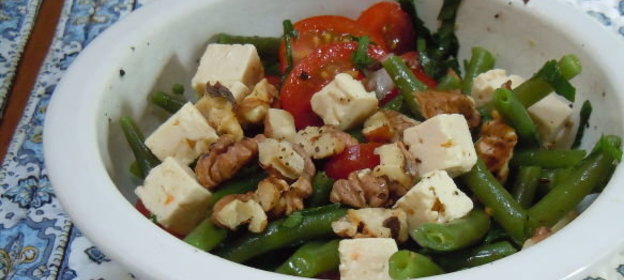 Макароны с ветчиной и грибами