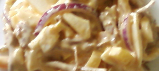 СалатМясной с лечо