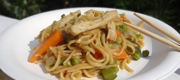 Лапша с Мясом и Овощами