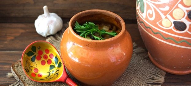 Чанахи с фасолью и грибами