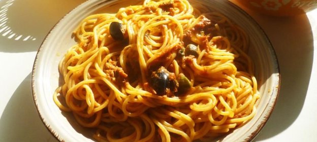 Паста с тунцом