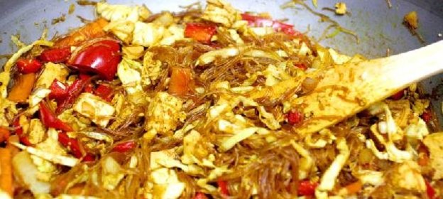 Лапша по сингапурски (singapore style noodles)