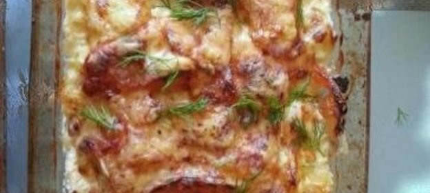 Сливочно-тефтелевая запеканка