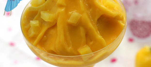 Ананасово-апельсиновый сорбет