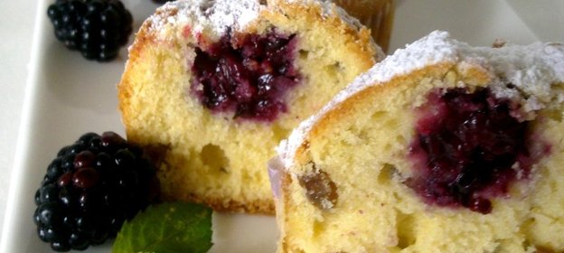 Кексы с ежевикой - минимум усилий, максимум удовольствия!