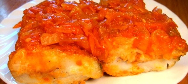 Рыба жареная под маринадом