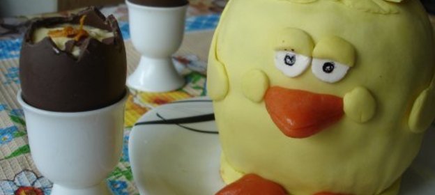 Апельсиновое тирамису в шоколадном яйце