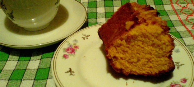 Манный кекс с куркумой и мёдом