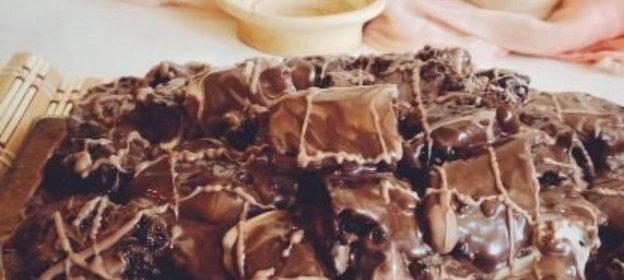 Торт с шоколадной пастой (без яиц) Шоколадная горка