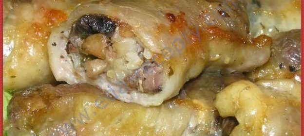 Фаршированные куриные шейки