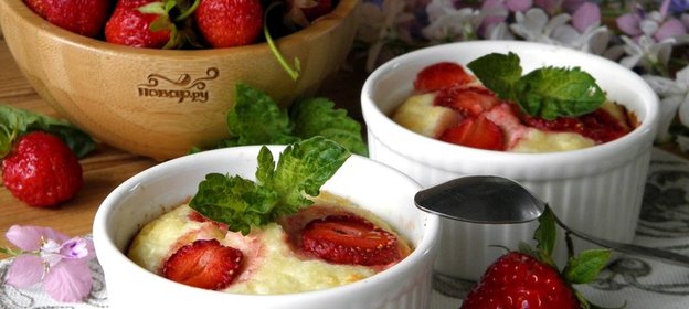 Диетическая творожная запеканка