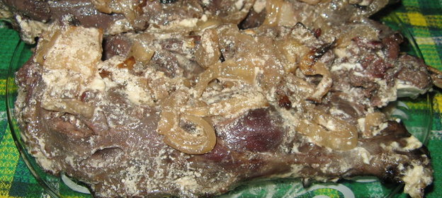 Запеканка с кабачками и воздушным мясом