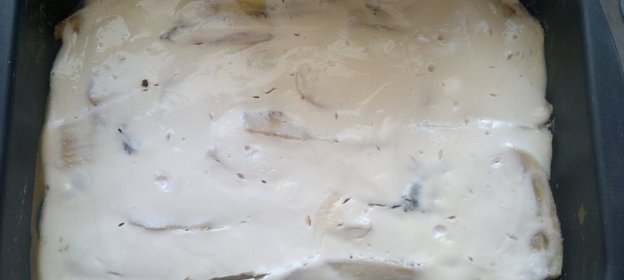 творожно-банановая запеканка с творогом