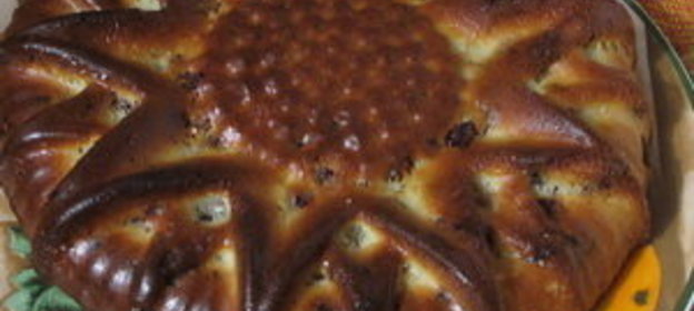 Творожный кекс с сухофруктами