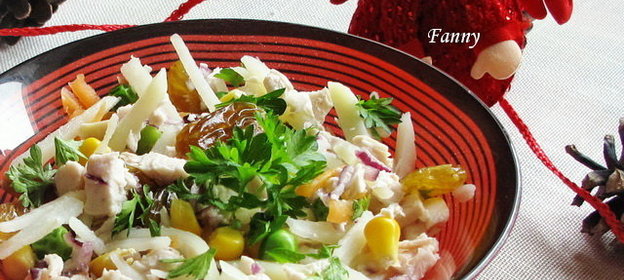 Бразильский куриный салат - Сальпико ( Salpicão )