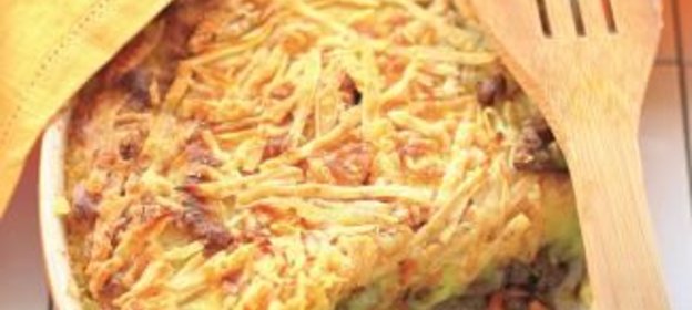 Картофельная запеканка с бараниной