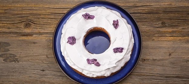 Фиалковый кекс