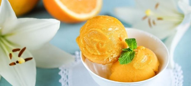 Мангово-цитрусовый сорбет