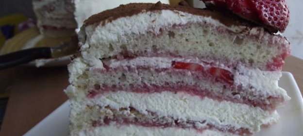 Клубничный торт по мотивам Тирамису