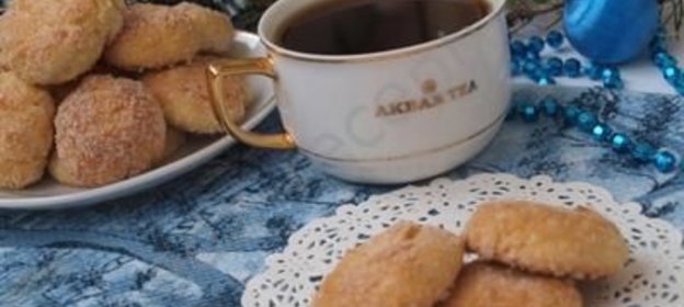 Новогоднее печенье творожное с курагой