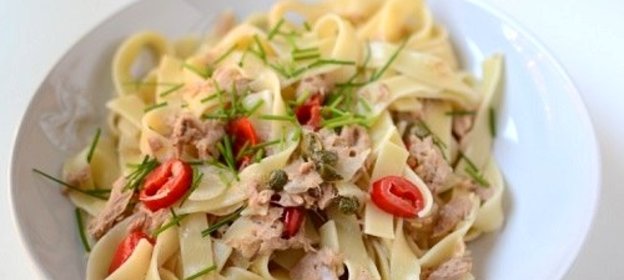 Паста с тунцом консервированным