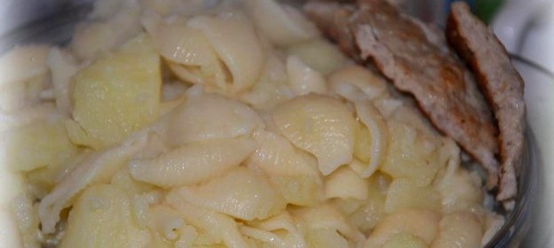 Макароны с картофелем