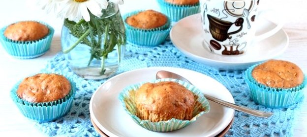 Карамельные кексы с орехами