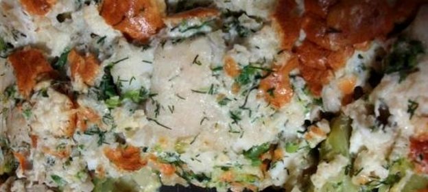 Запеканка рыбная с овощами