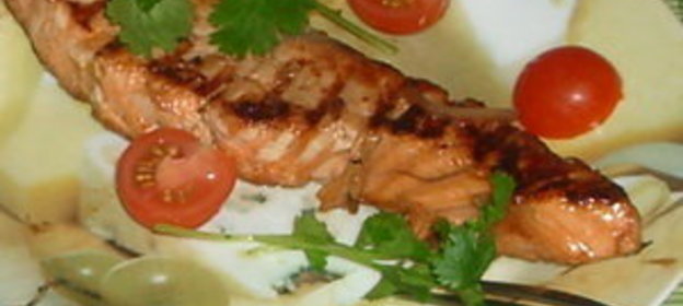 Лосось в соевом соусе