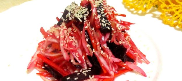 Салат из капусты и свеклы