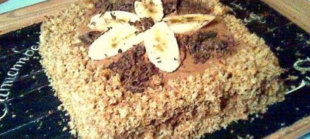 Банановый-шоколадный торт