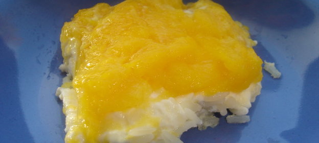 Тыквенная запеканка с творогом и рисом