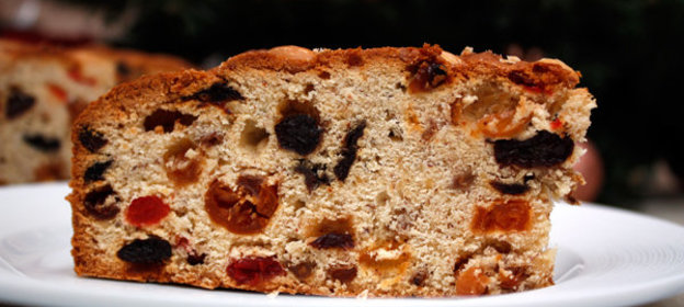 Фруктовый рождественский кекс