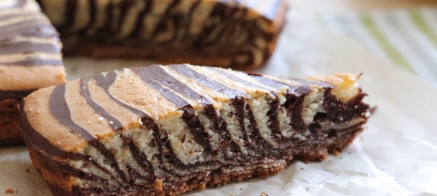 Очень шоколадный Пирог Зебра