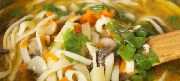 Грибная лапша (домашняя)